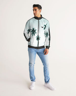 Men's Palm Made Track Jacket w/Striped-Sleeve FIND YOUR COAST CO