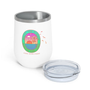 Below the Horizon FYC 12oz Insulated Wine Tumbler FIND YOUR COAST CO