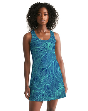 Women's Tidal Times Fun and Flirty Racerback Dress FIND YOUR COAST CO