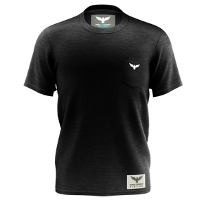 Men's FYC Vintage Venturer Premium Comfort Embroidered Black Pocket Tees FIND YOUR COAST CO