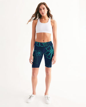 Women's Active Comfort Aloha Mid-Rise Bike Shorts FIND YOUR COAST CO