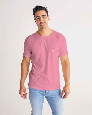 Men's Charter Stripe Performance Crewneck Sunset Pink Shirt FIND YOUR COAST CO