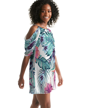 Women's Island Life Open Shoulder A-Line Dress FIND YOUR COAST CO