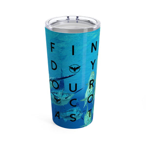 FYC Stainless Steel Offshore Fishing 20 oz Travel Tumbler FIND YOUR COAST CO