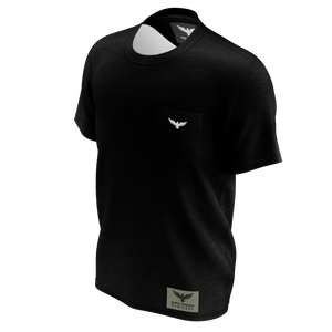 Men's FYC Vintage Venturer Premium Comfort Embroidered Black Pocket Tees FIND YOUR COAST CO