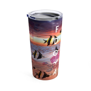 Find Your Coast Stainless Steel Anchor/Skull Art 20 oz Tumbler FIND YOUR COAST CO