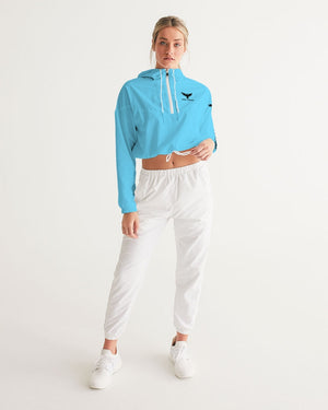 Women's Supply Company Water Resistant Lightweight Cropped Windbreaker FIND YOUR COAST CO