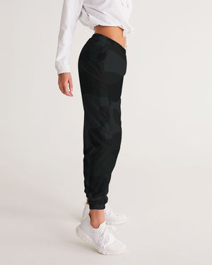 Women's Lightweight Black Camo Track Pants FIND YOUR COAST CO