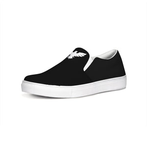 Men's Black Lifestyler Canvas Slip-On Casual Shoe FIND YOUR COAST CO