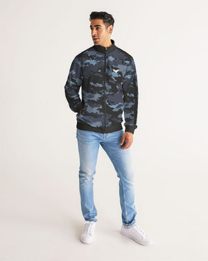 Men's Coast Camo Track Jacket w/Striped-Sleeve FIND YOUR COAST CO