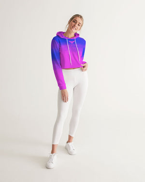Women's Summer Eclipse Cropped Long Sleeve Hoodie FIND YOUR COAST CO