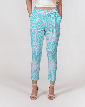Women's Palm Caye Belted Tapered Pants FIND YOUR COAST CO