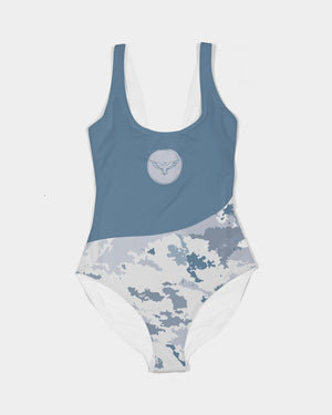 Women's FYC Camo Swim Padded One-Piece UPF 50 Swimsuit FIND YOUR COAST CO