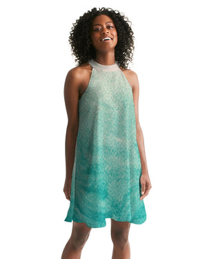 Women's FYC Supply Co. Bottoms Up Casual Halter Dress FIND YOUR COAST CO