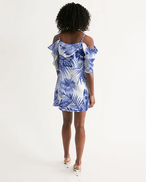 Women's Pacific Supply Open Shoulder A-Line Dress FIND YOUR COAST CO