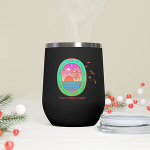 Below the Horizon FYC 12oz Insulated Wine Tumbler FIND YOUR COAST CO