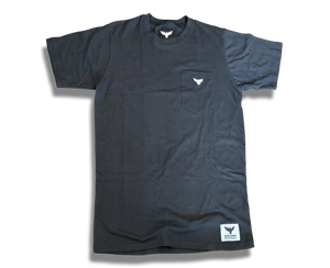 Men's FYC Vintage Venturer Premium Comfort Embroidered Black Pocket Tees FIND YOUR COAST CO