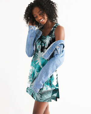 Women's FYC My Sundays Flirty and Fun Casual Racerback Dress FIND YOUR COAST CO