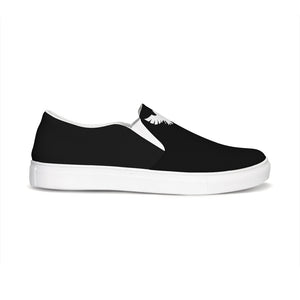 Men's Black Lifestyler Canvas Slip-On Casual Shoe FIND YOUR COAST CO