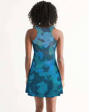 Women's Ocean Camo Casual Racerback Dress FIND YOUR COAST CO
