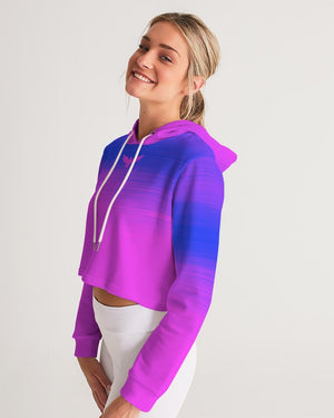 Women's Summer Eclipse Cropped Long Sleeve Hoodie FIND YOUR COAST CO