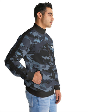 Men's Coast Camo Track Jacket w/Striped-Sleeve FIND YOUR COAST CO