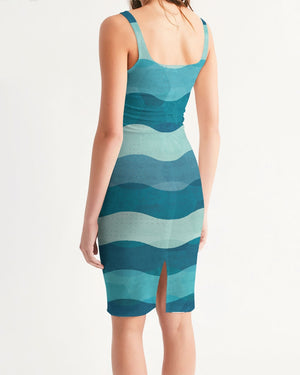 Women's Beaches Casual Midi Bodycon Dress FIND YOUR COAST CO