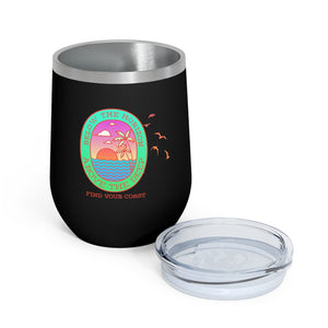 Below the Horizon FYC 12oz Insulated Wine Tumbler FIND YOUR COAST CO