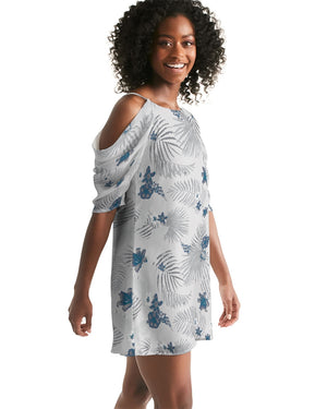 Women's Palm Soul Open Shoulder A-Line Dress FIND YOUR COAST CO