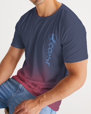 Men's FYC Premium Grey Hyper Drive Short Sleeve Crewneck Tee FIND YOUR COAST CO