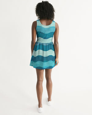 Women's Beaches Casual and Fun Scoop Neck Skater Dress FIND YOUR COAST CO