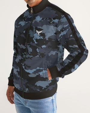 Men's Coast Camo Track Jacket w/Striped-Sleeve FIND YOUR COAST CO