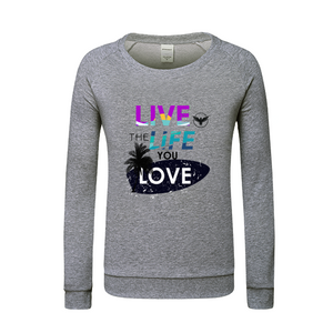Women's Cotton Club Live the Life You Love Long Sleeve Sweatshirt FIND YOUR COAST CO