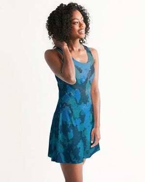 Women's Ocean Camo Casual Racerback Dress FIND YOUR COAST CO