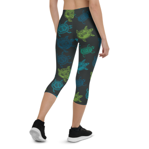 Women's All Day Comfort Turtle Capri Leggings FIND YOUR COAST CO