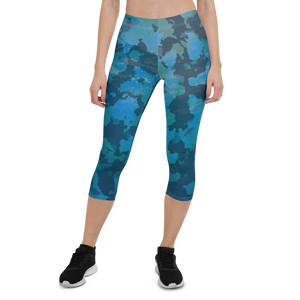 Women's Our Outdoors Ocean Camo All Day Comfort Capri Leggings FIND YOUR COAST CO