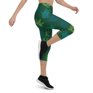 Women's All Day Comfort Turtle Capri Leggings FIND YOUR COAST CO