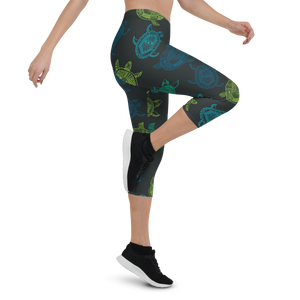 Women's All Day Comfort Turtle Capri Leggings FIND YOUR COAST CO