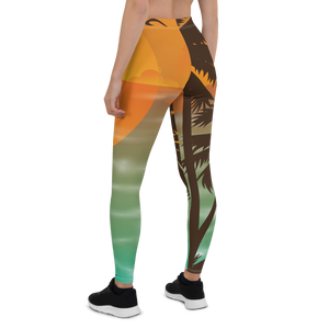 Women's All Day Comfort Original Sunset Full Length Leggings FIND YOUR COAST CO