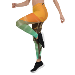 Women's All Day Comfort Original Sunset Full Length Leggings FIND YOUR COAST CO