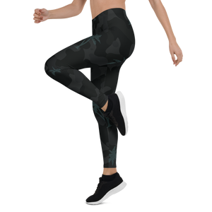 Women's All Day Comfort Full Length Palm Camo Leggings FIND YOUR COAST CO