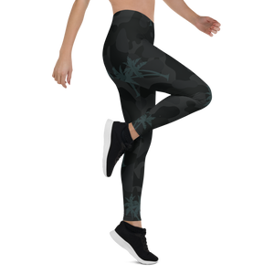 Women's All Day Comfort Full Length Palm Camo Leggings FIND YOUR COAST CO