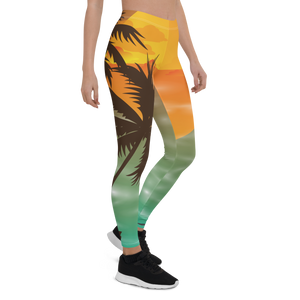 Women's All Day Comfort Original Sunset Full Length Leggings FIND YOUR COAST CO