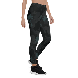 Women's All Day Comfort Full Length Palm Camo Leggings FIND YOUR COAST CO
