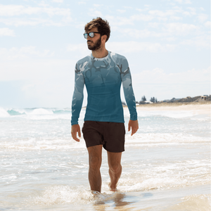 Men's FYC Faded Outdoors Camo Performance Rash Guard UPF 40+ FIND YOUR COAST CO