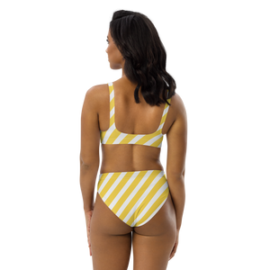 Women's Summer Stripe Recycled REPREVE High-Waisted Bikini FIND YOUR COAST CO