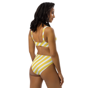 Women's Summer Stripe Recycled REPREVE High-Waisted Bikini FIND YOUR COAST CO