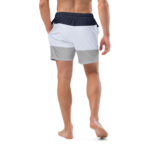 Men's Classic Striped Recycled Mid-Length Swim Shorts UPF 50+ FIND YOUR COAST  CO