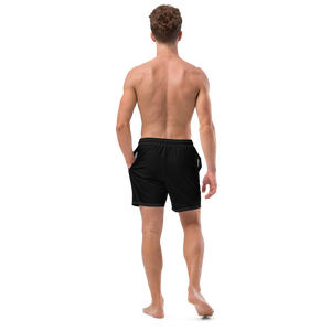Men's Classic Black Recycled Mid-Length UPF 50+ Swim Shorts FIND YOUR COAST CO