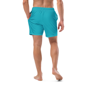 Men's Classic Teal Recycled Mid-Length UPF 50+ Swim Shorts FIND YOUR COAST CO